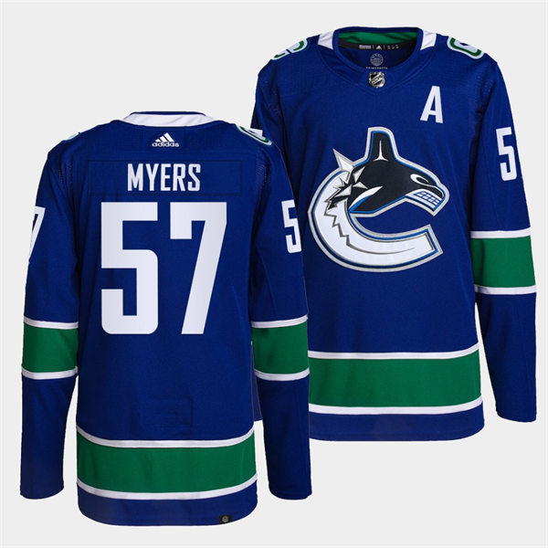 Men's Vancouver Canucks #57 Tyler Myers adidas Home Blue Player Jersey
