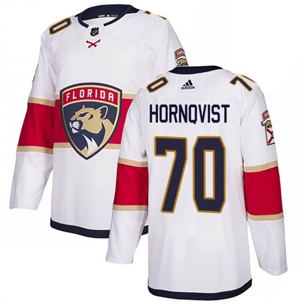 Men's Florida Panthers #70 Patric Hornqvist Adidas White Away Player Jersey