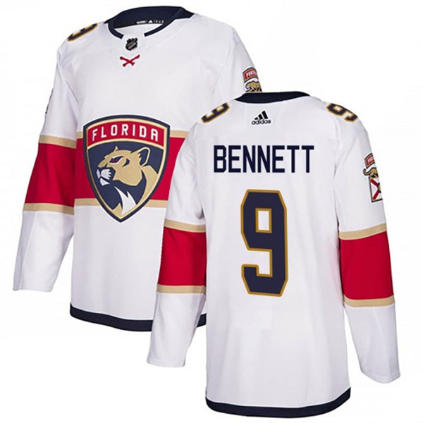 Men's Florida Panthers #9 Sam Bennett Adidas White Away Player Jersey