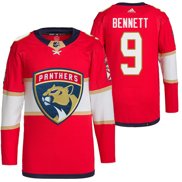 Men's Florida Panthers #9 Sam Bennett adidas Red Home Primegreen Player Jersey