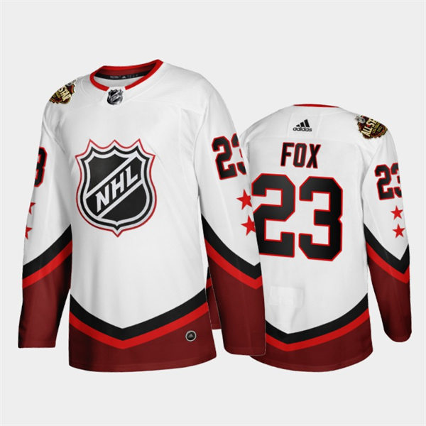 Mens New York Rangers #23 Adam Fox 2022 All-Star White Eastern Jersey