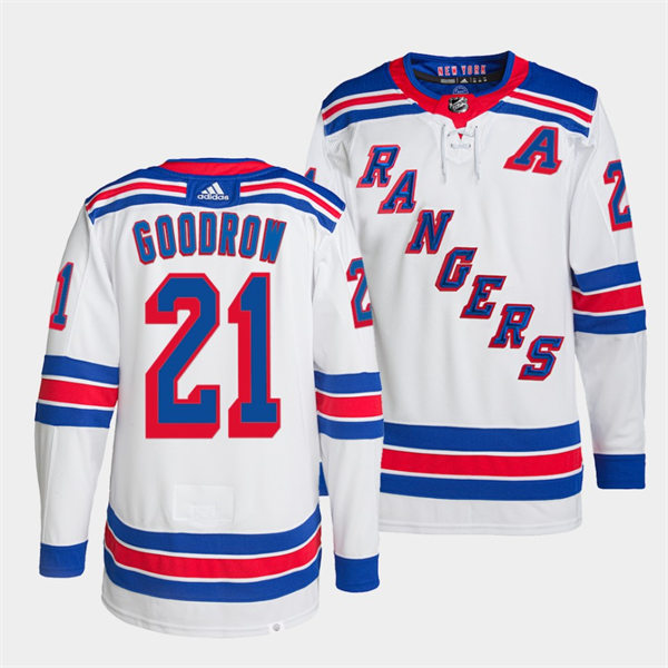 Mens New York Rangers #21 Barclay Goodrow adidas White Away Primegreen Player Jersey