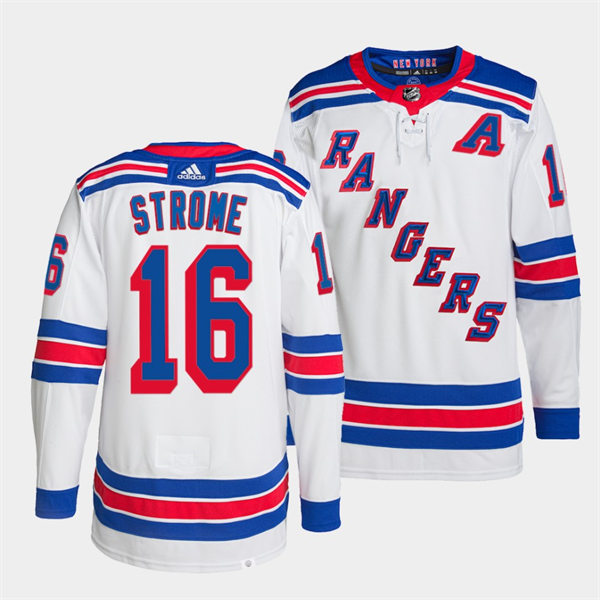 Mens New York Rangers #16 Ryan Strome adidas White Away Primegreen Player Jersey