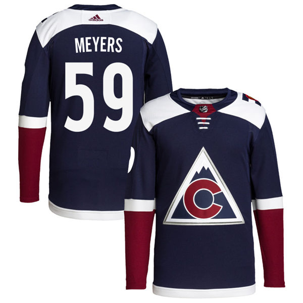 Men's Colorado Avalanche #59 Ben Meyers Navy Alternate Player Jersey