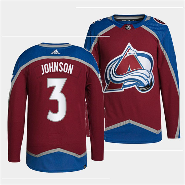Men's Colorado Avalanche #3 Jack Johnson Burgundy Home Primegreen Player Jersey