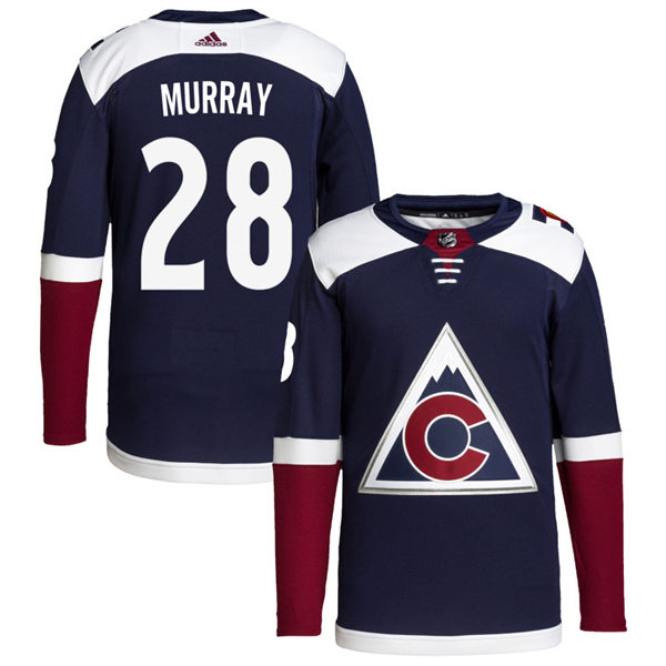 Men's Colorado Avalanche #28 Ryan Murray  Navy Alternate Player Jersey