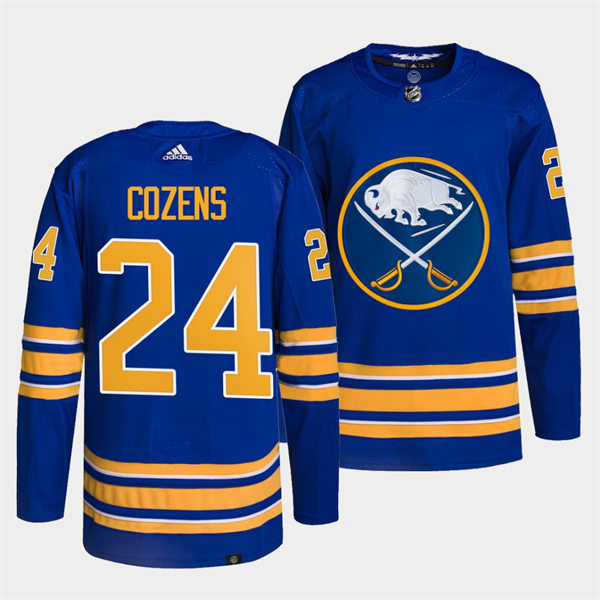 Men's Buffalo Sabres #24 Dylan Cozens Adidas Royal Home Premier Jersey