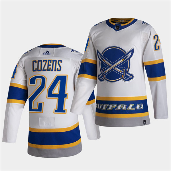 Men's Buffalo Sabres #24 Dylan Cozens 2021 Reverse Retro Special Edition Jersey