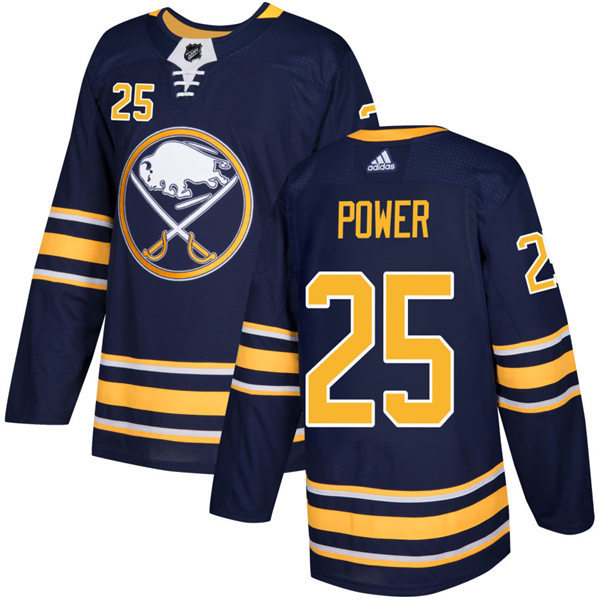 Mens Buffalo Sabres #25 Owen Power adidas Navy Stitched Player Jersey