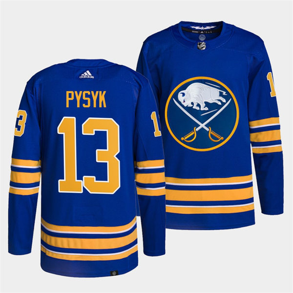 Men's Buffalo Sabres #13 Mark Pysyk Adidas Royal Home Premier Jersey