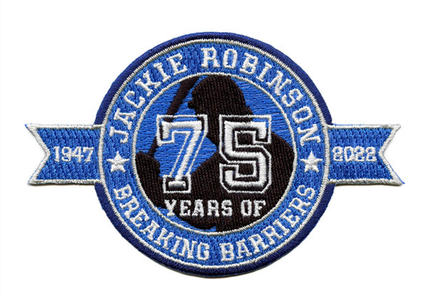 Embroidered 2022 MLB Jackie Robinson Day 75th Anniversary Jersey Sleeve Patch