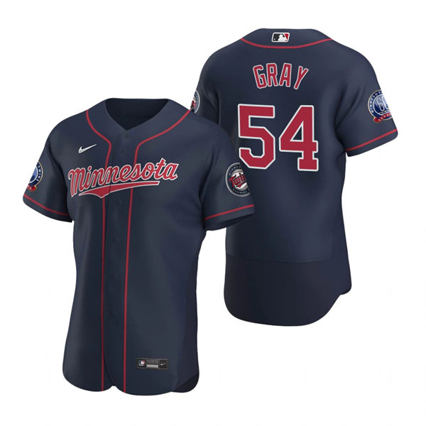 Mens Minnesota Twins #54 Sonny Gray Nike Navy Alternate Flex Base Player Jersey