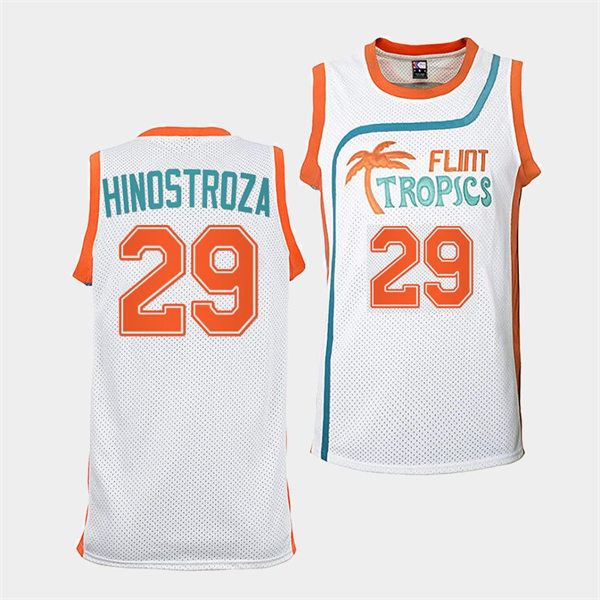 Men's Buffalo Sabres #29 Vinnie Hinostroza White The Semi-Pro Flint Tropics Basketball Jersey
