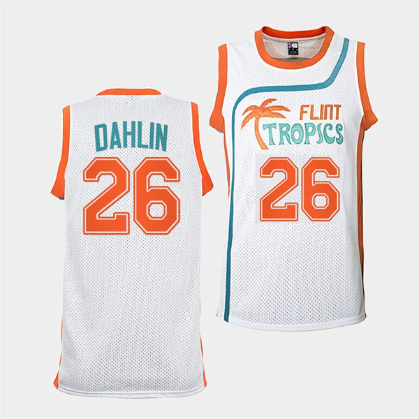 Men's Buffalo Sabres #26 Rasmus Dahlin  White The Semi-Pro Flint Tropics Basketball Jersey