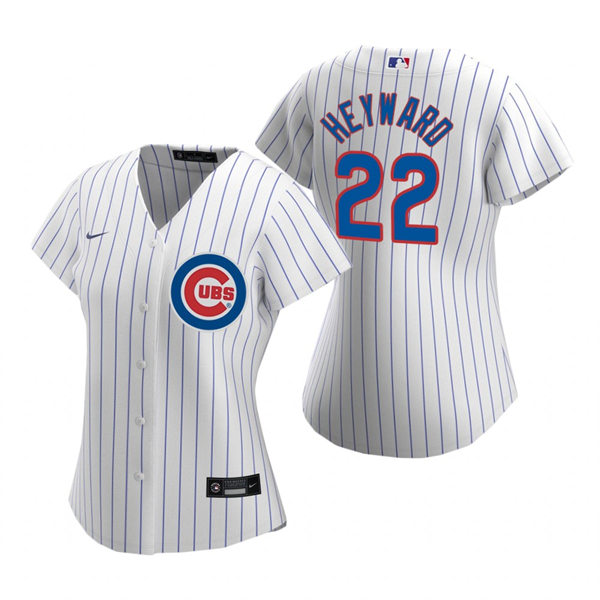 Women's Chicago Cubs #22 Jason Heyward Nike White Home Cool Base Jersey