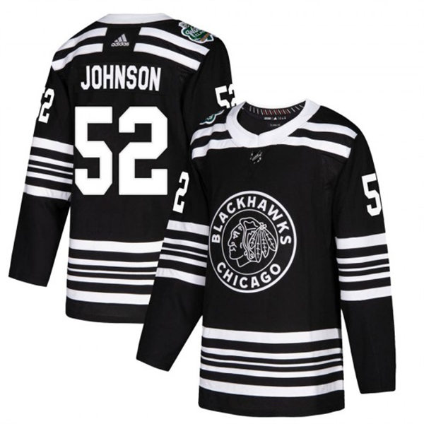 Mens Chicago Blackhawks #52 Reese Johnson Adidas 2019 NHL Winter Classic Jersey