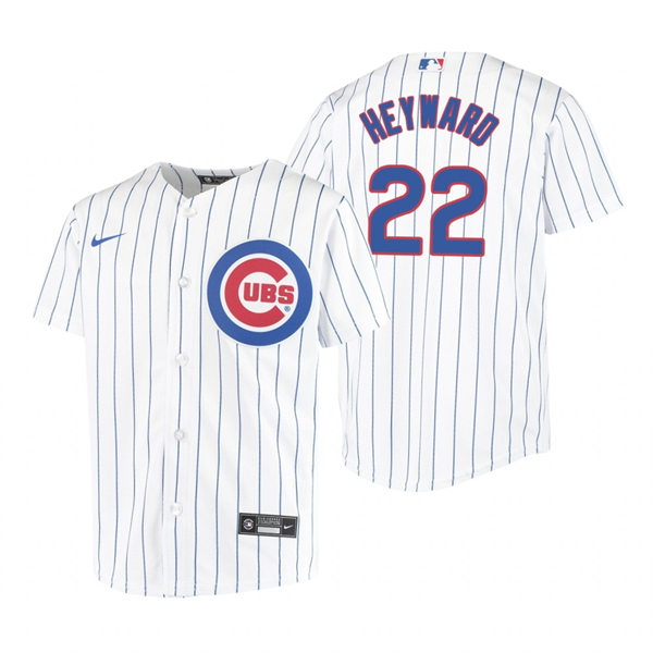 Youth Chicago Cubs #22 Jason Heyward Nike White Home Cool Base Player Jersey