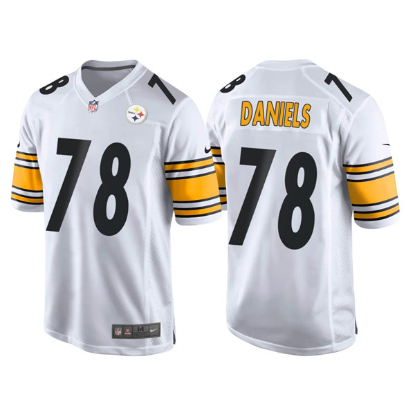 Youth Pittsburgh Steelers #78 James Daniels Nike White Limited Jersey