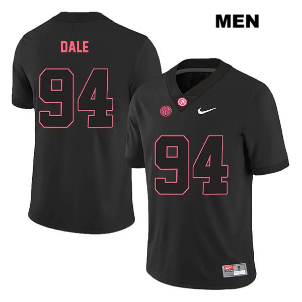 Mens Alabama Crimson Tide #94 DJ Dale Nike Blackout College Football Jersey Mens Alabama Crimson Tide #94 DJ Dale Nike Blackout College Football Jersey