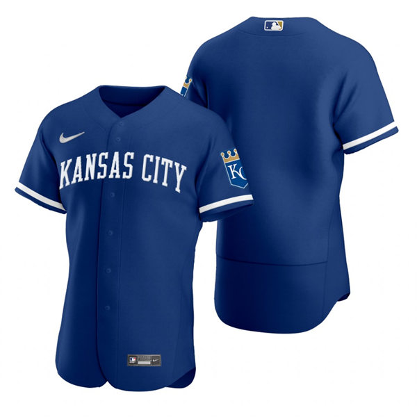 Mens Kansas City Royals Blank Nike 2022 Royal Alternate FlexBase Team Jersey