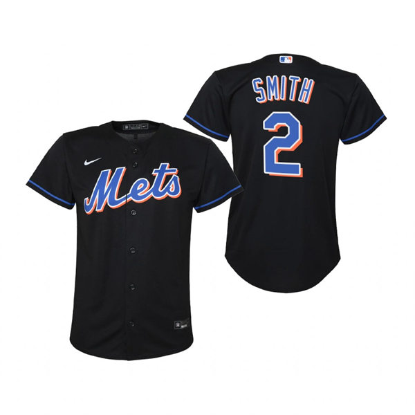 Youth New York Mets #2 Dominic Smith Nike Black Alternate Jersey