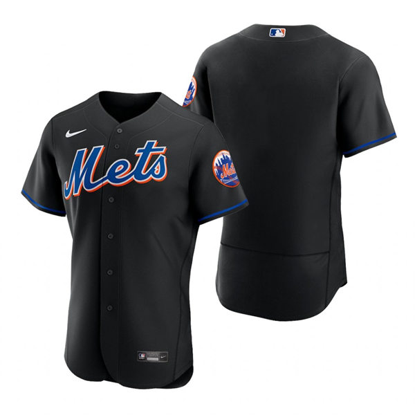 Men's New York Mets Blank Nike 2022 Black Alternate Player Jersey