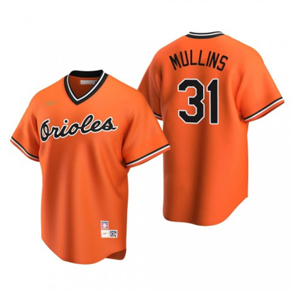 Men's Baltimore Orioles #31 Cedric Mullins Nike Orange Cooperstown Collection Jersey