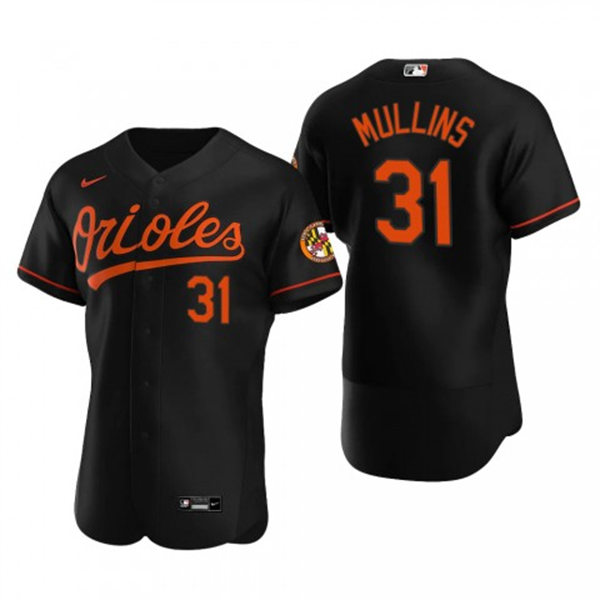 Men's Baltimore Orioles #31 Cedric Mullins Black Alternate FlexBase Player Jersey