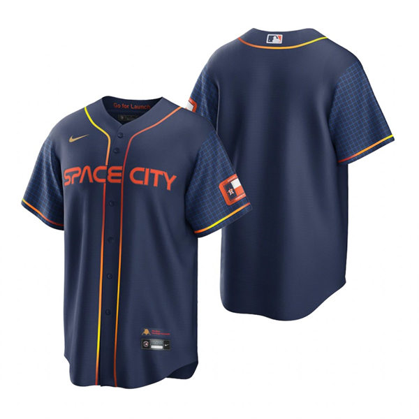 Mens Houston Astros Blank Nike Navy 2022 City Connect Team Jersey