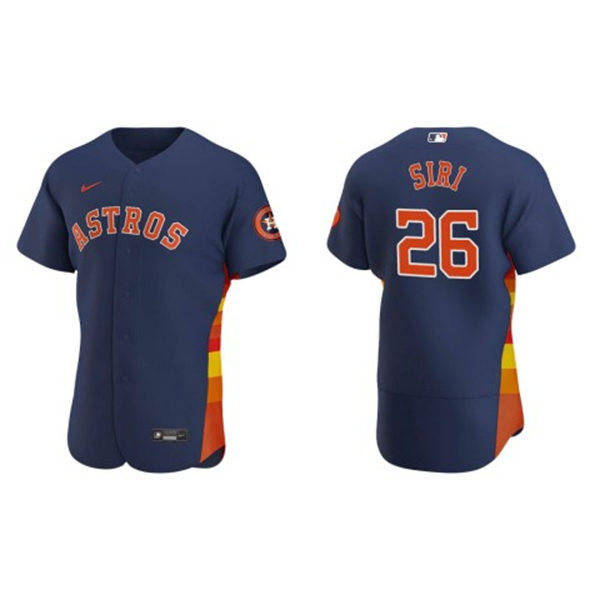 Mens Houston Astros #26 Jose Siri Nike Navy Alternate Coolbase Player Jersey