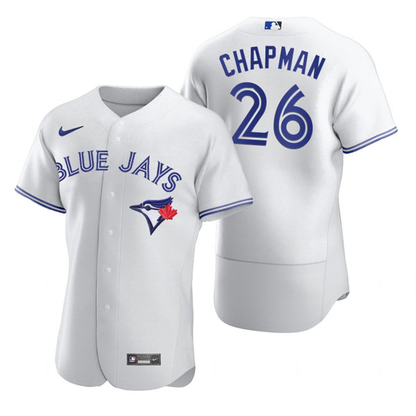 Mens Toronto Blue Jays #26 Matt Chapman Nike White Home FlexBase Player Jersey