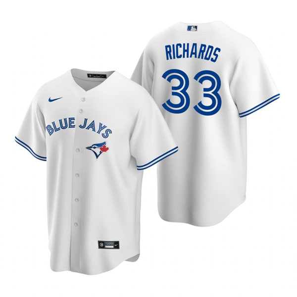 Mens Toronto Blue Jays #33 Trevor Richards Nike White Home Cool Base Jersey