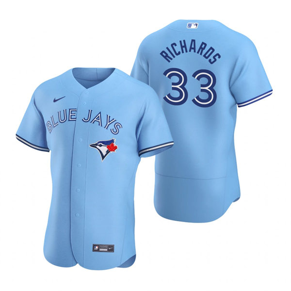 Mens Toronto Blue Jays #33 Trevor Richards Nike Powder Blue Alternate FlexBase Player Jersey