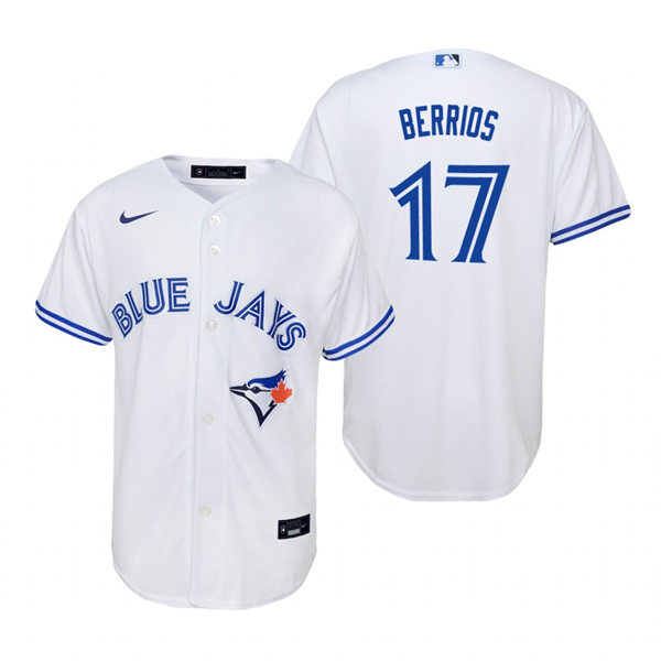 Youth Toronto Blue Jays #17 Jose Berrios Nike White Home Cool Base Jersey