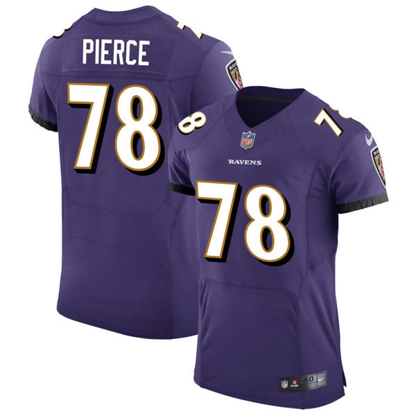 Mens Baltimore Ravens #78 Morgan Moses Nike Purple Vapor Limited Player Jersey