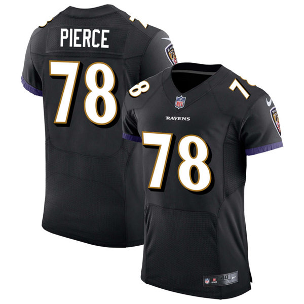 Mens Baltimore Ravens #78 Morgan Moses Nike Black Alternate Vapor Limited Player Jersey