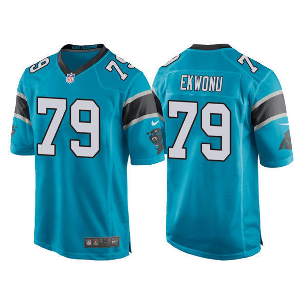 Men's Carolina Panthers #79 Ikem Ekwonu Nike Blue Vapor Untouchable Limited Jersey