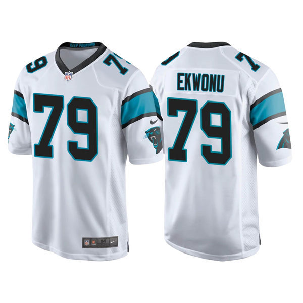 Men's Carolina Panthers #79 Ikem Ekwonu Nike White Vapor Untouchable Limited Jersey