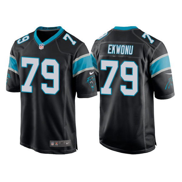 Men's Carolina Panthers #79 Ikem Ekwonu Nike Black Vapor Untouchable Limited Jersey