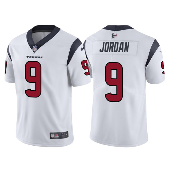 Mens Houston Texans #9 Brevin Jordan Nike White Vapor Limited Player Jersey