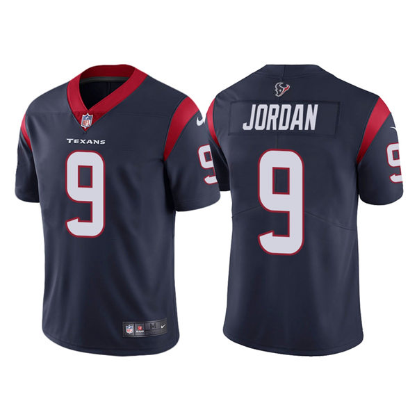 Mens Houston Texans #9 Brevin Jordan Nike Navy Vapor Limited Player Jersey