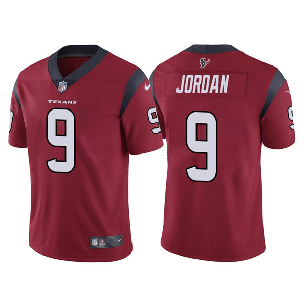 Mens Houston Texans #9 Brevin Jordan Nike Red Alternate Vapor Limited Player Jersey