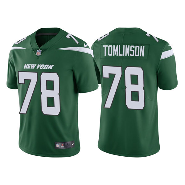 Men's New York Jets #78 Laken Tomlinson Nike Gotham Green Vapor Limited Jersey 