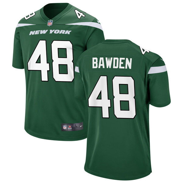 Men's New York Jets #48 Nick Bawden Nike Gotham Green Vapor Limited Jersey