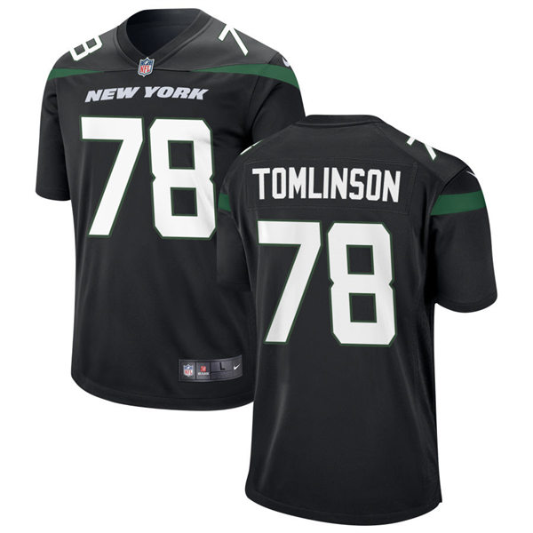 Men's New York Jets #78 Laken Tomlinson Nike Stealth Black Alternate Limited Jersey