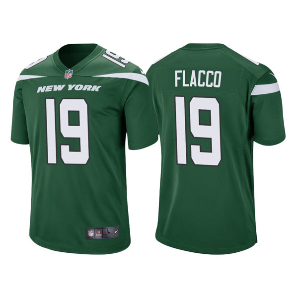 Men's New York Jets #19 Joe Flacco Nike Gotham Green Vapor Limited Jersey