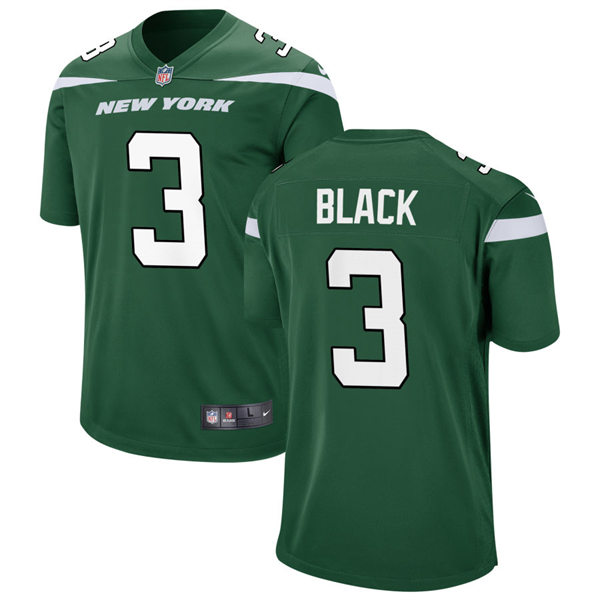 Men's New York Jets #3 Tarik Black Nike Gotham Green Vapor Limited Jersey