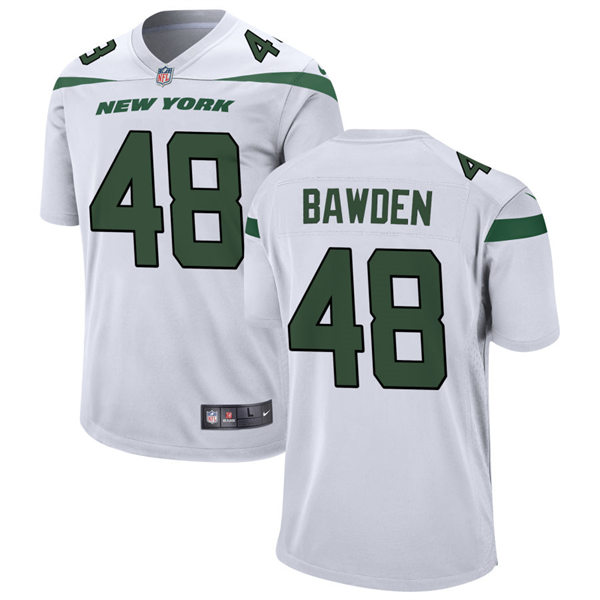 Men's New York Jets #48 Nick Bawden Nike White Vapor Limited Jersey