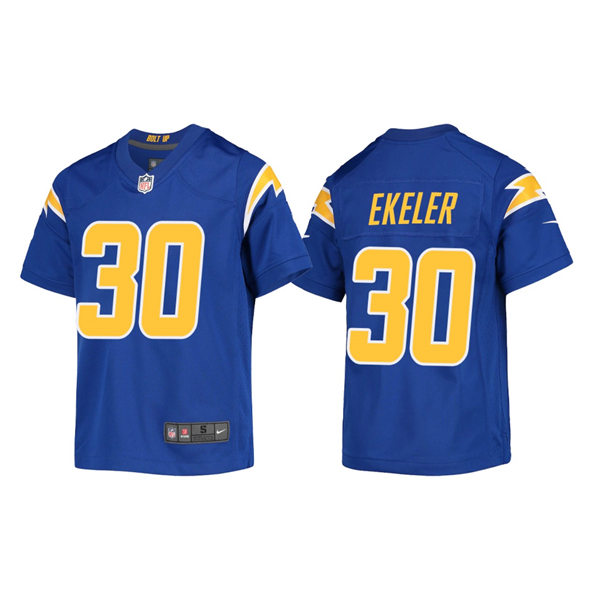 Youth Los Angeles Chargers #30 Austin Ekeler Nike Royal Gold 2nd Alternate Limited Jersey