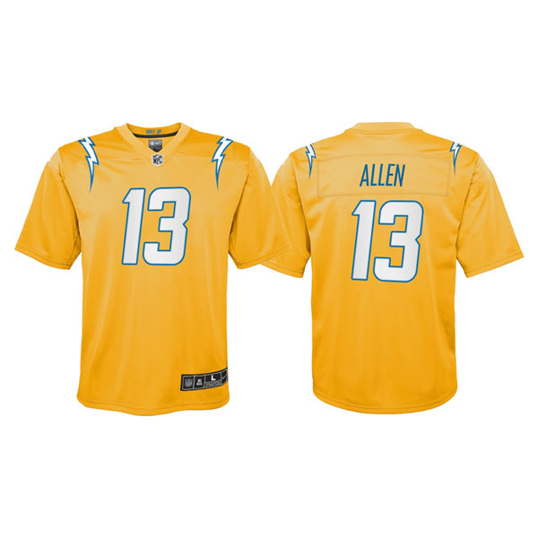 Youth Los Angeles Chargers #13 Keenan Allen Nike 2021 Gold Inverted Legend Jersey